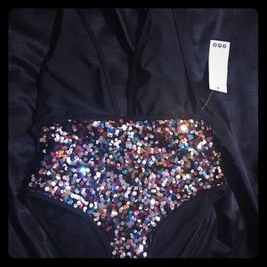 Boohoo Sequin Swimsuit