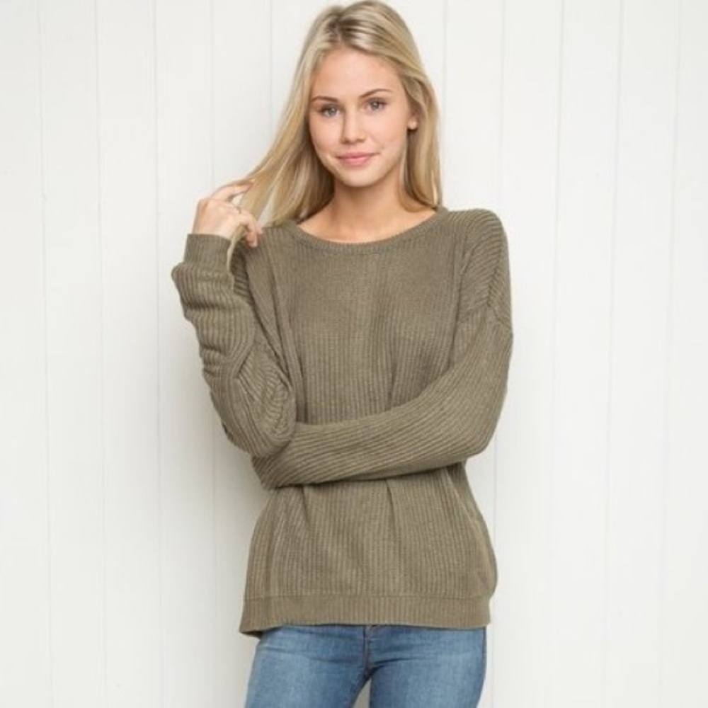 Brandy ollie green sweater