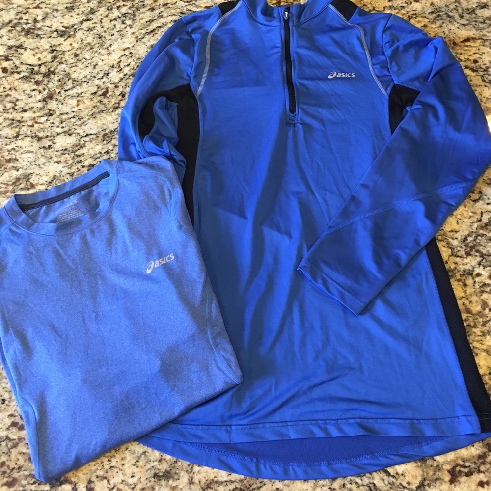 Asics Running Pullover and Shirt