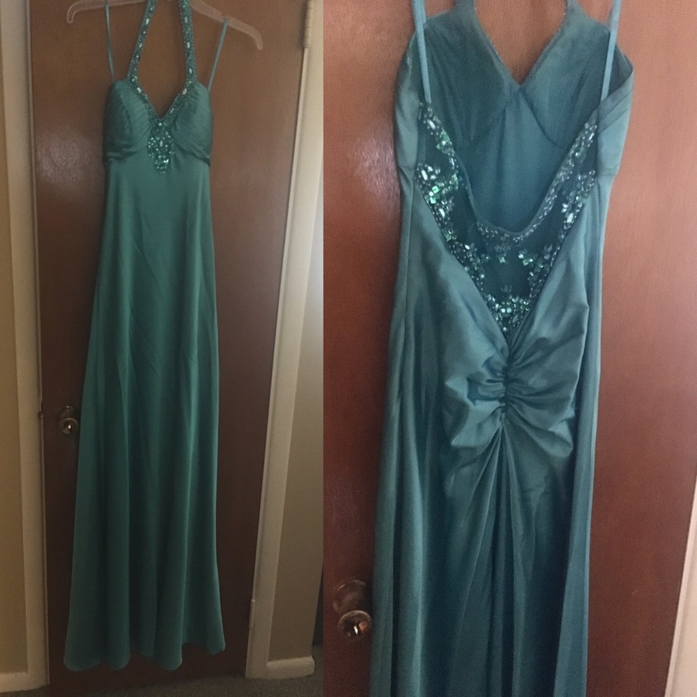 Turquoise/Aqua Prom Dress
