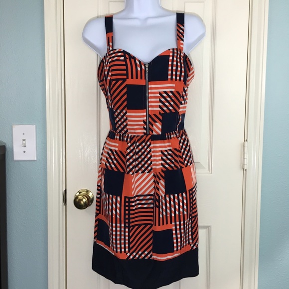 Maude Dresses & Skirts - Maude Stripe Sundress Dress with zipper accent