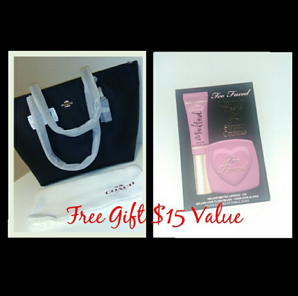 Coach Taxi Handbag Navy Blue *Free Gift $15 Value*