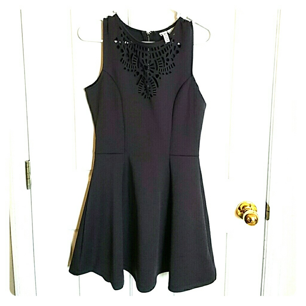 NWOT H&M Charcoal Cutout Dress