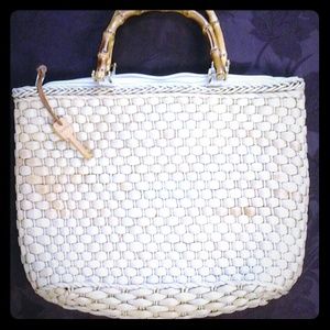 Fossil Straw Handbag