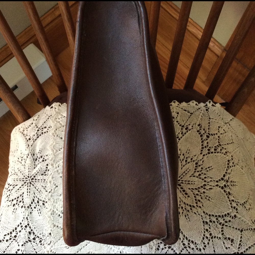 Vintage Coach Slim Satchel ⭐️ NYC ⭐️ mahogany ⭐️ purchased new in 1985 ⭐️ - Picture 6 of 7