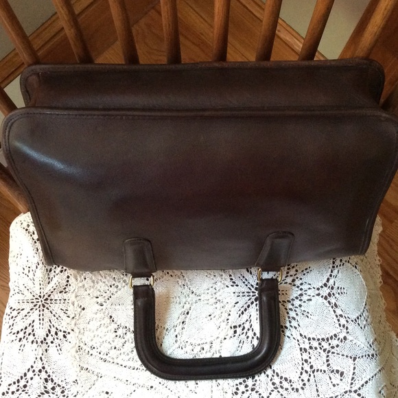 Vintage Coach Slim Satchel ⭐️ NYC ⭐️ mahogany ⭐️ purchased new in 1985 ⭐️ - Picture 3 of 7