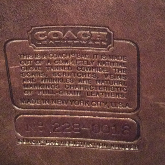 Vintage Coach Slim Satchel ⭐️ NYC ⭐️ mahogany ⭐️ purchased new in 1985 ⭐️ - Picture 2 of 7