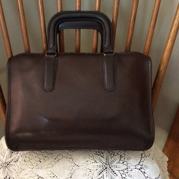 Vintage Coach Slim Satchel ⭐️ NYC ⭐️ mahogany ⭐️ purchased new in 1985 ⭐️ - Picture 5 of 7