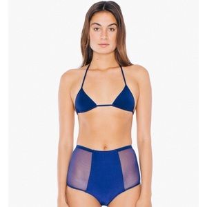 Mesh-side High Waist Bikini Bottom (Am. Apparel)