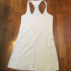 White lululemon racerback tank