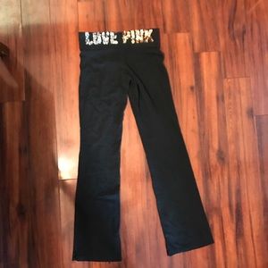 Victoria secret pink yoga boot cut pants