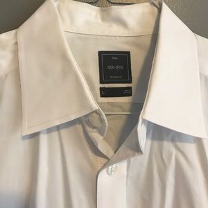 GAP L men's white dress shirt