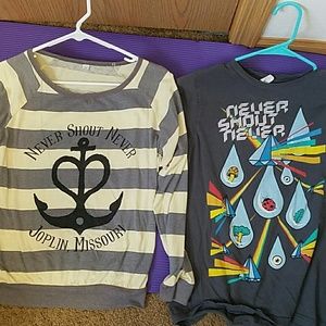 Never shout never tees bundle