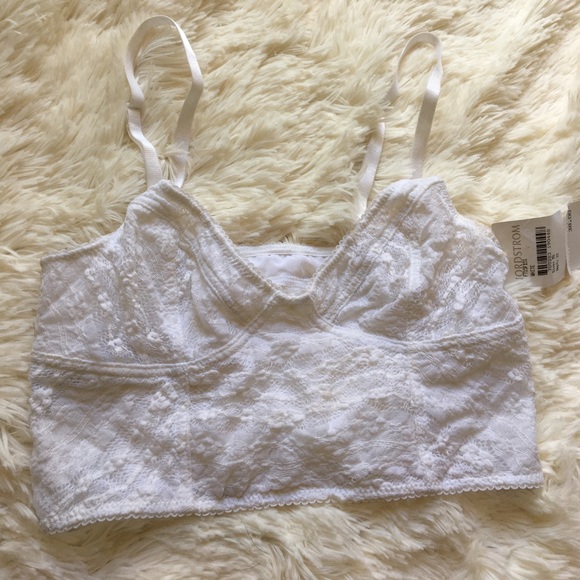 Free People Intimately White Lace Bralette - Picture 2 of 4