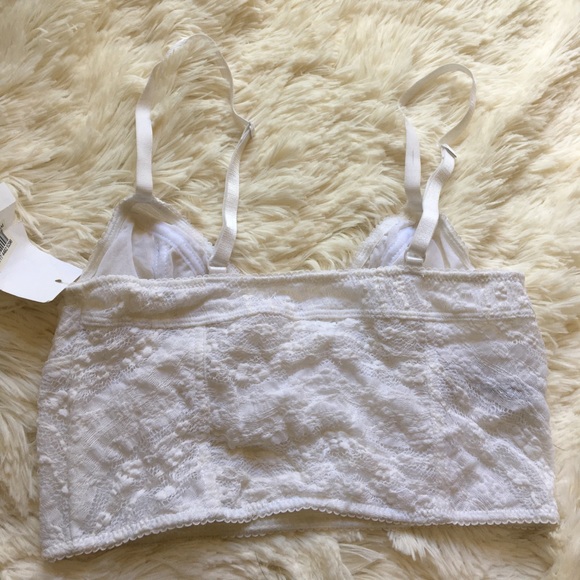 Free People Intimately White Lace Bralette - Picture 3 of 4