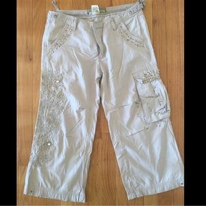 MISS ME Capri Embellished Studded light weight