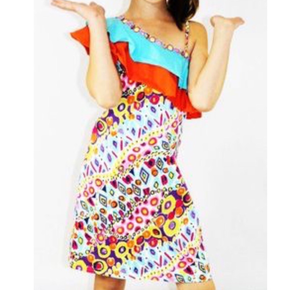 Haven Girl One Shoulder Beaded Boutique Dress