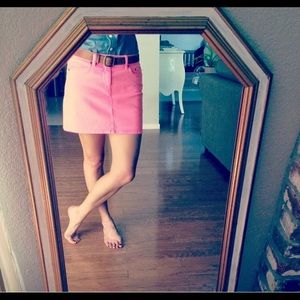 // Spring Collection // Jcrew Neon Pink Mini Skirt
