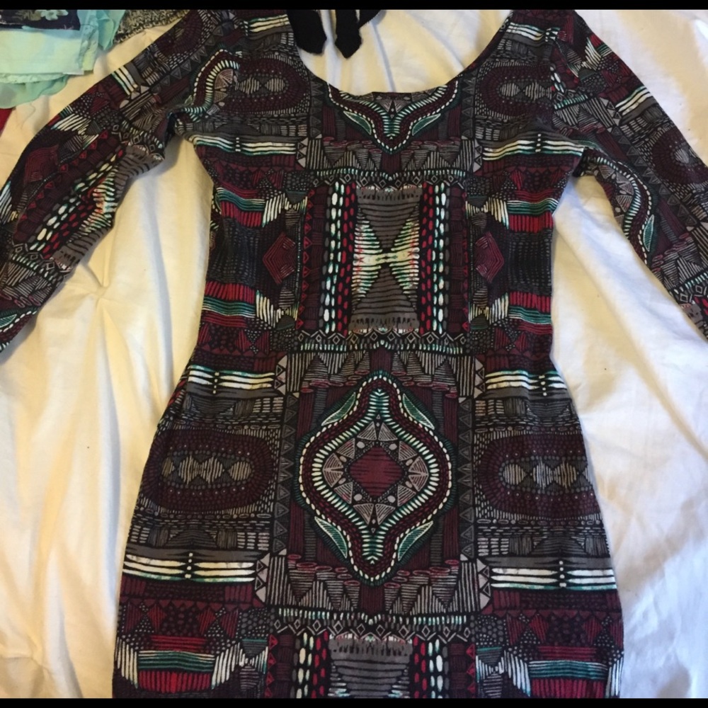 Mini patterned dress
