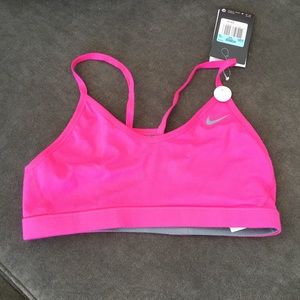 NWT Nike Hot Pink reversible sports bra