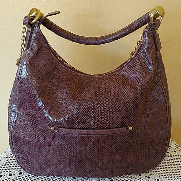 Brahmin Bags Brahmin Purple Snakeskin Purse Poshmark