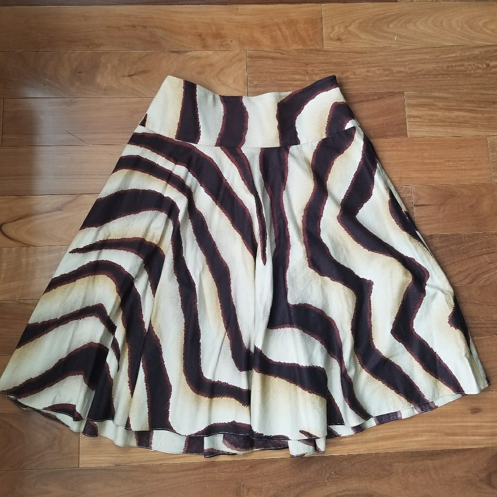 Ralph Lauren Midi Full Animal Print Summer Skirt