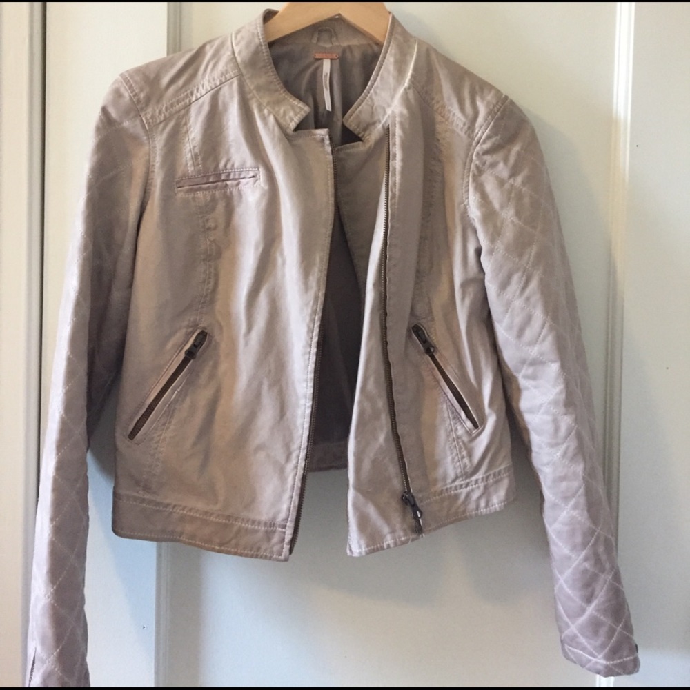 Free People faux leather jacket