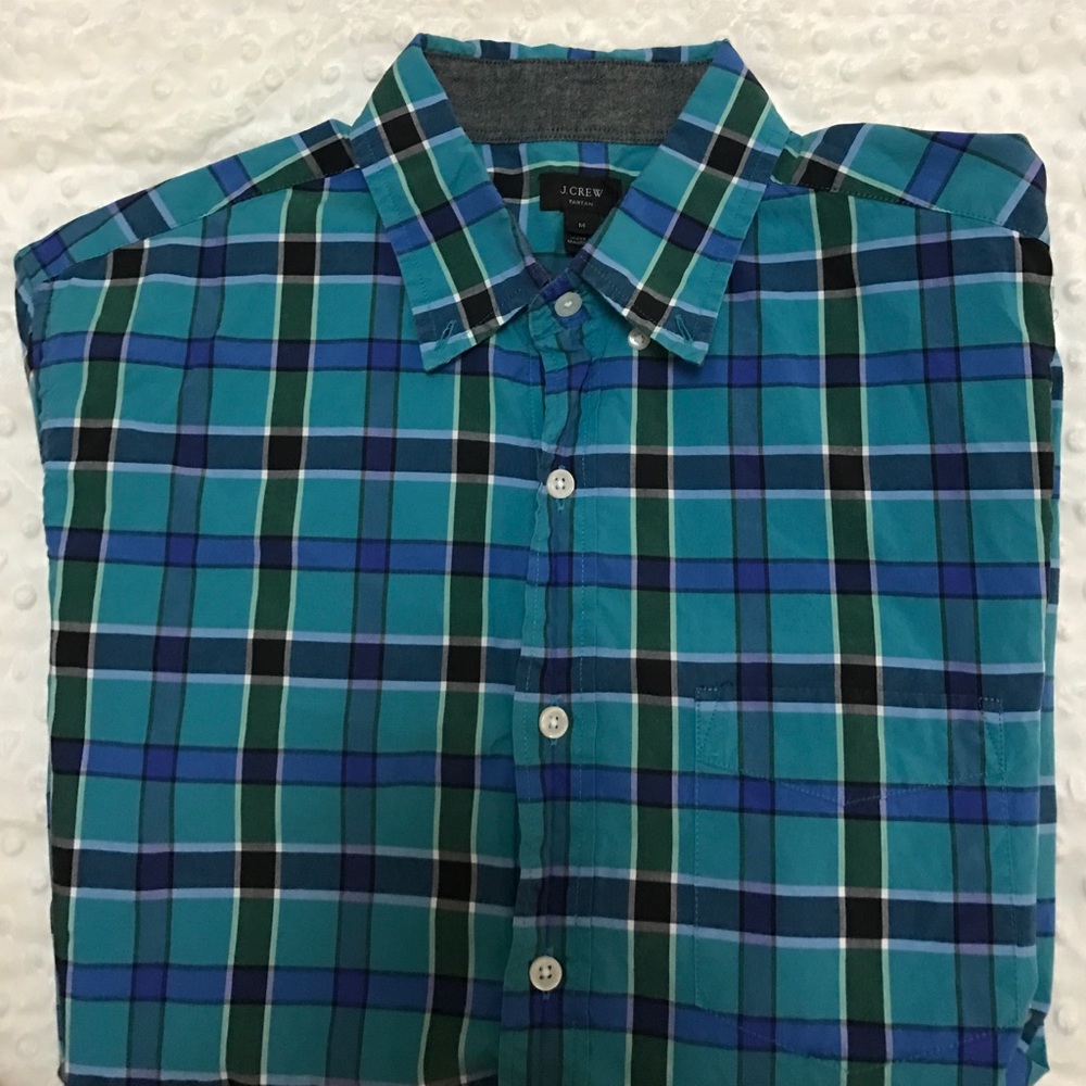 J. Crew Plaid long sleeve button down