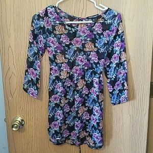 Floral tie back blouse