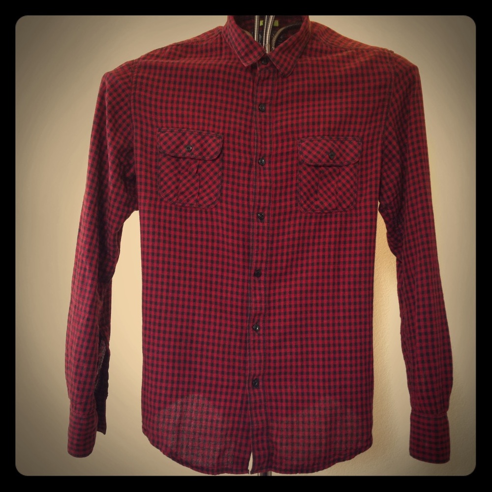 Red Gingham button down