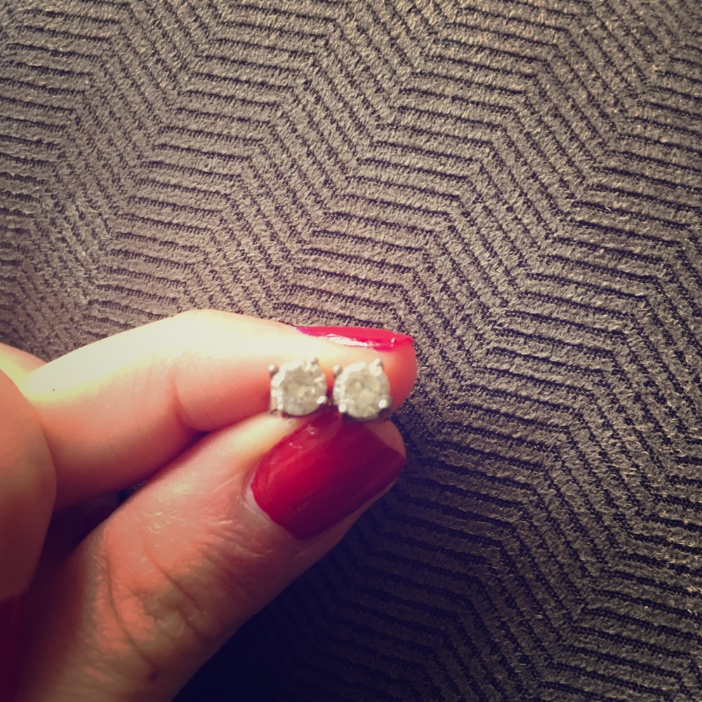 CZ stud earrings