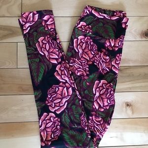UNICORN Lularoe Disney Roses OS leggings