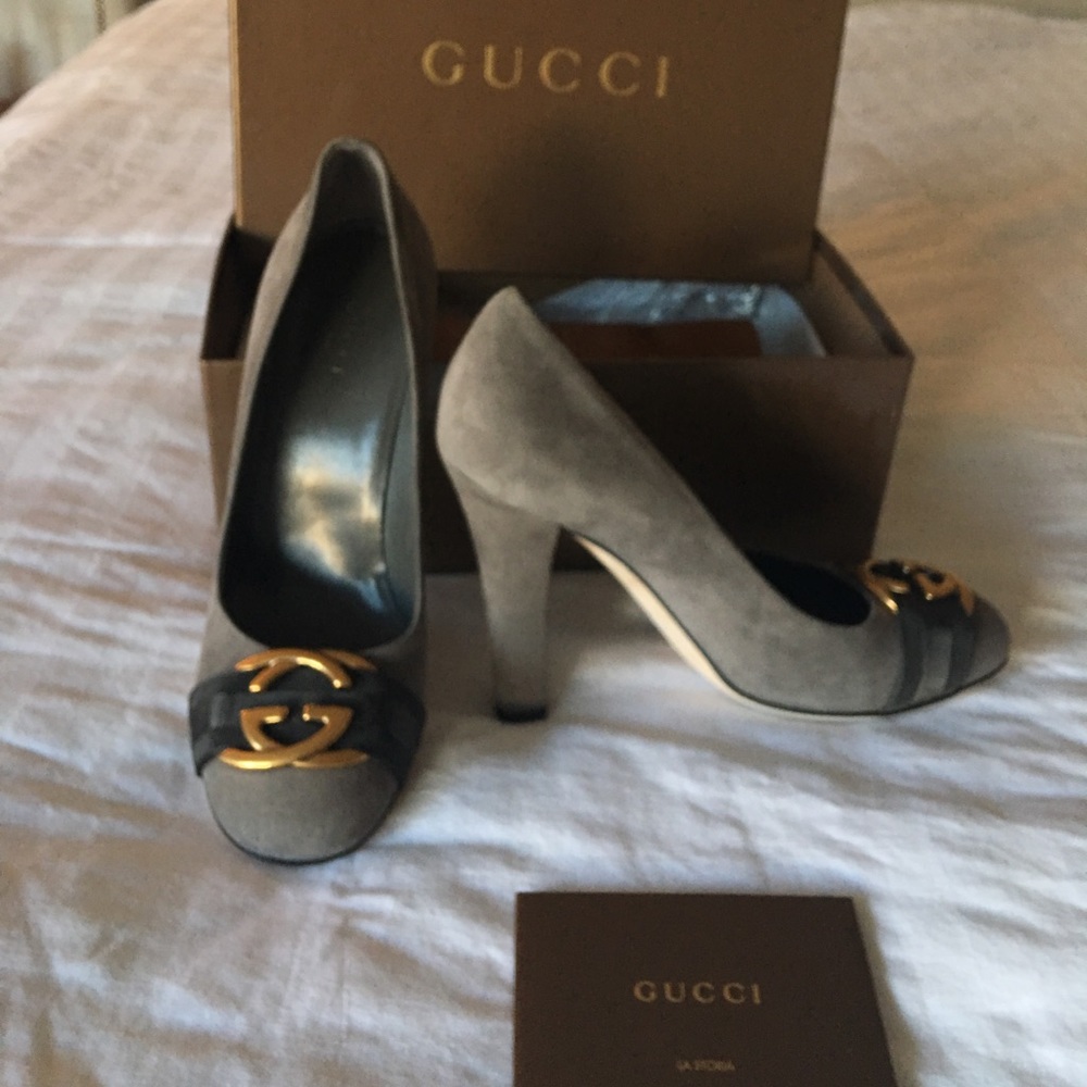 Gucci suede heels