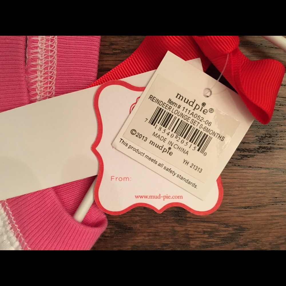 NWT Mud Pie Christmas pajamas 0-6 months - Picture 4 of 4