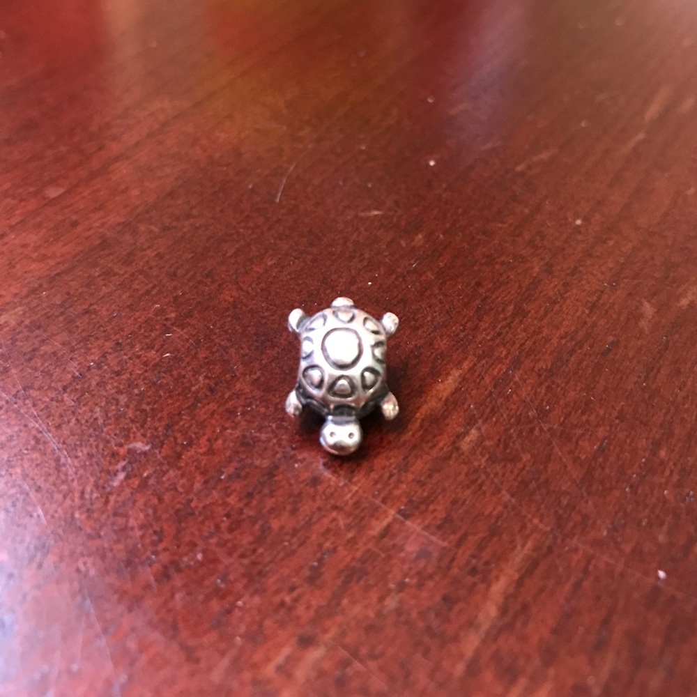 Authentic Pandora Silver Turtle Charm - image 1