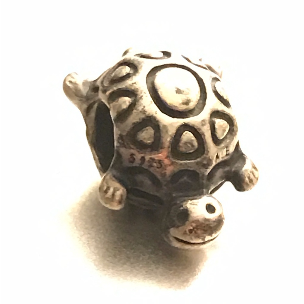 Authentic Pandora Silver Turtle Charm - image 3