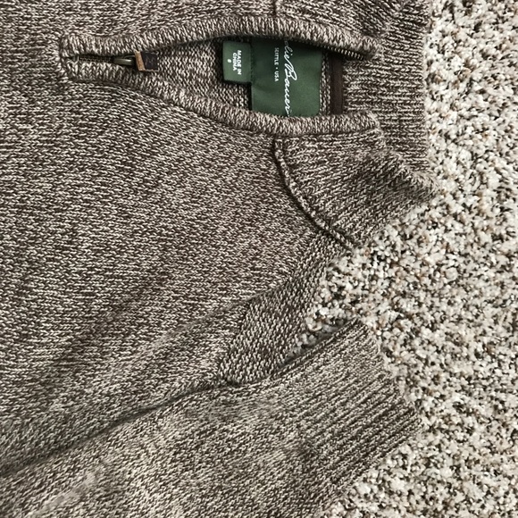 Eddie Bauer Other - Men's Eddie Bauer Brown Pullover Zip