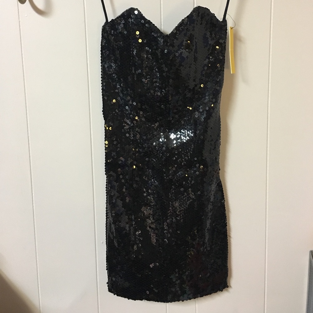 NWT Alice +Olivia  Ro sequin tube dress Sz 0 - Picture 5 of 8