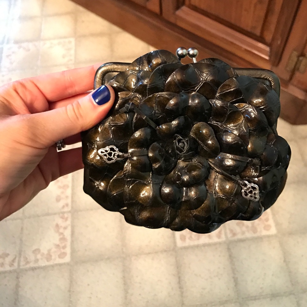 Brighton wallet on a chain. Dark grey. Beautiful!