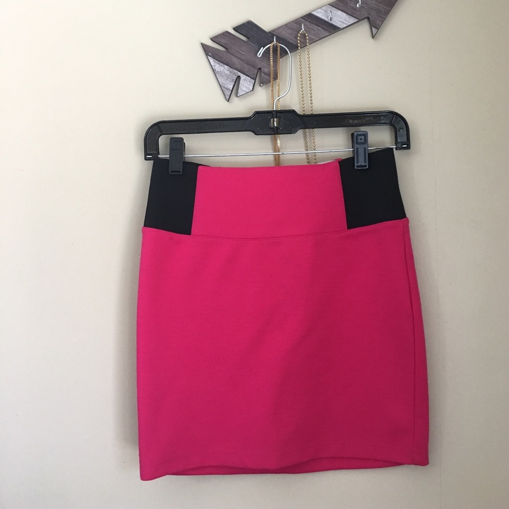 Charlotte Russe hot pink miniskirt