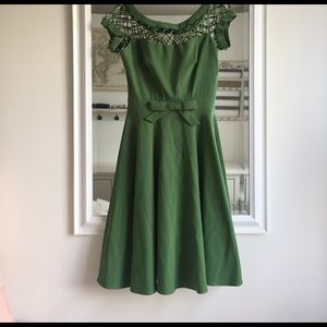 Classic green dress