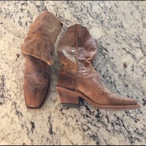 Authentic leather cowboy boots