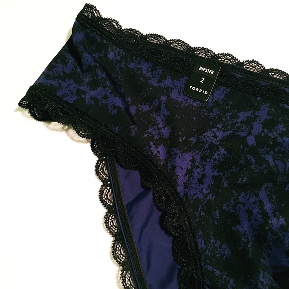 torrid Intimates & Sleepwear - Mideval Blue Crackle Silky Panties torrid Intimates & Sleepwear - Mideval Blue Crackle Silky Panties