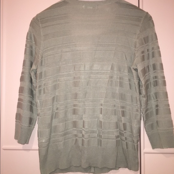 NWOT NY&C Grey Stripe Cardigan - Picture 4 of 7