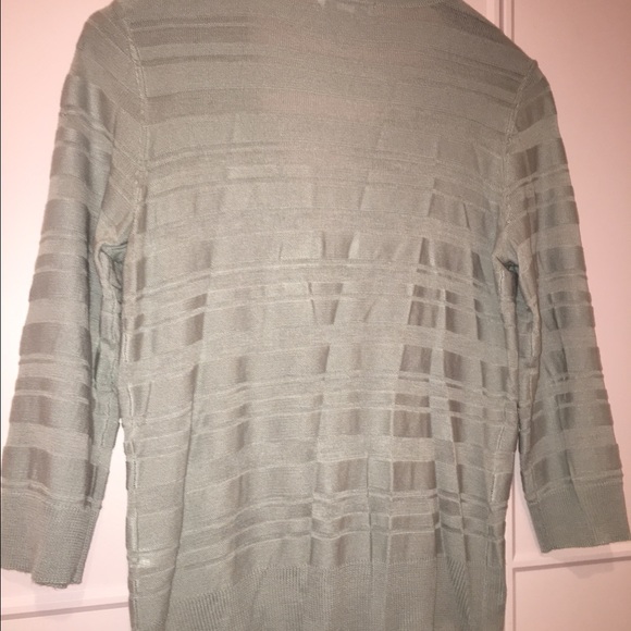 NWOT NY&C Grey Stripe Cardigan - Picture 5 of 7