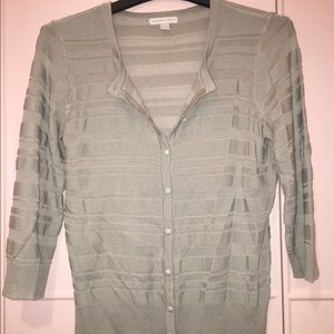NWOT NY&C Grey Stripe Cardigan