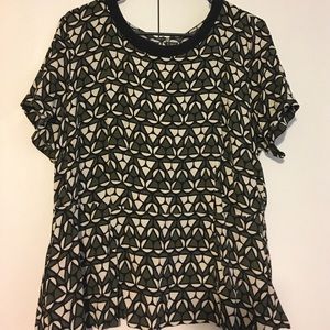 Peplum patterned Top