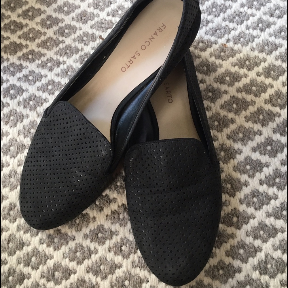 Perforated leather loafers