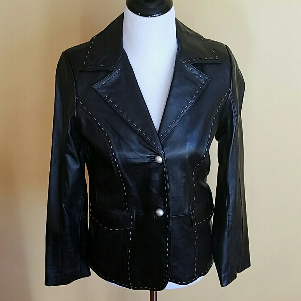 Bradley Bayou Black Leather Jacket