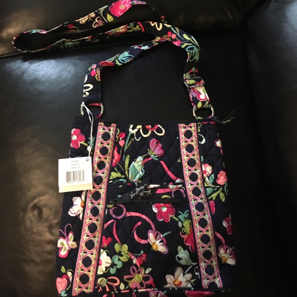 NWT Vera Bradley cross body bag hipster ribbons